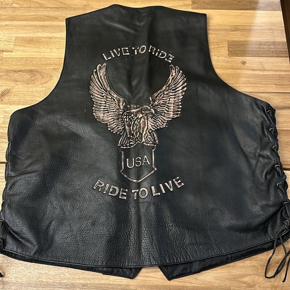 AMERICAN RIDER ⭐️ leather vest - Picture 7 of 10